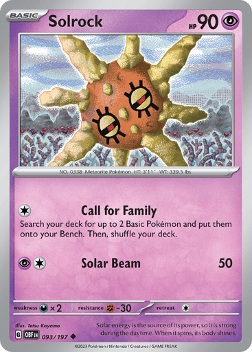 Solrock - Obsidian Flames 93