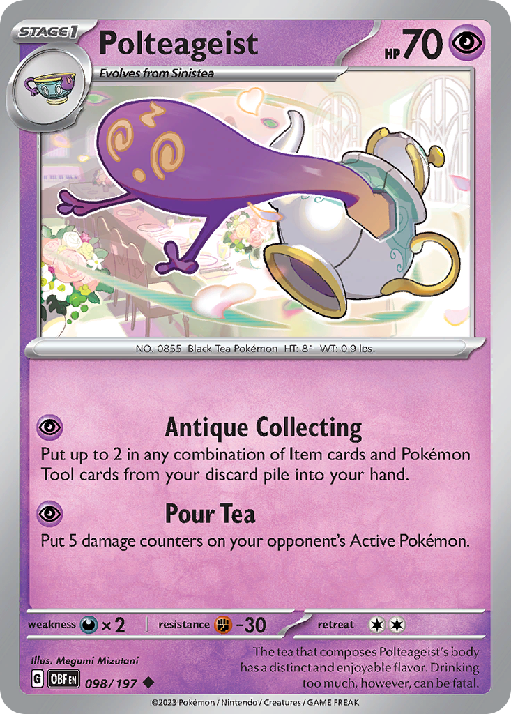 Polteageist – Obsidian Flames 098/197 Pokémon card