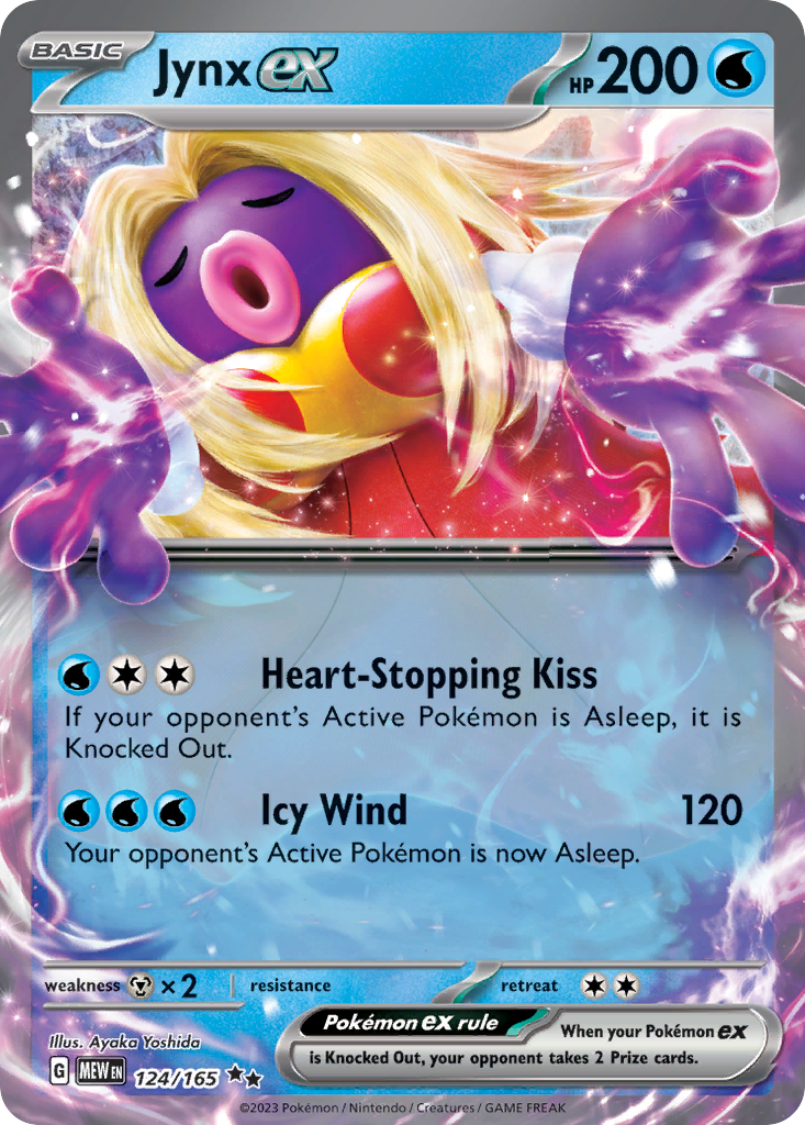 Jynx ex – 151 124/165 Pokémon card