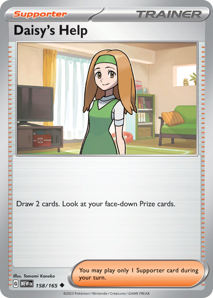 Daisy's Help – 151 158/165 Pokémon card