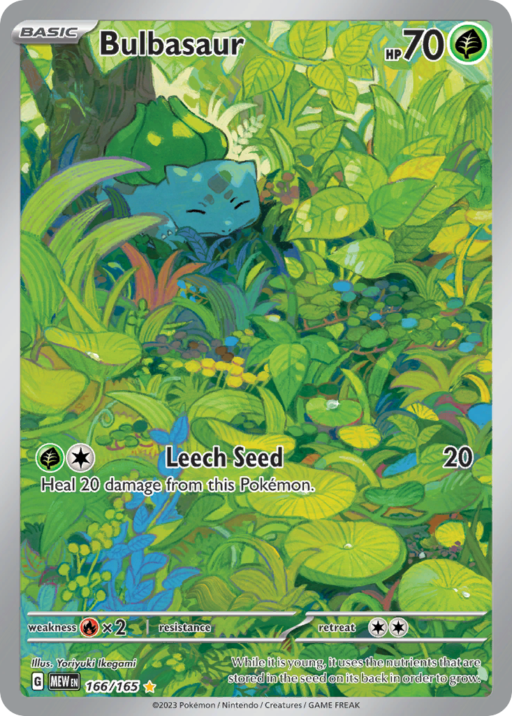 Bulbasaur – 151 166/165 Pokémon card