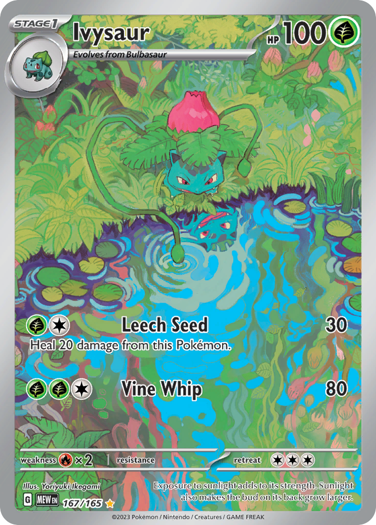 Ivysaur – 151 167/165 Pokémon card