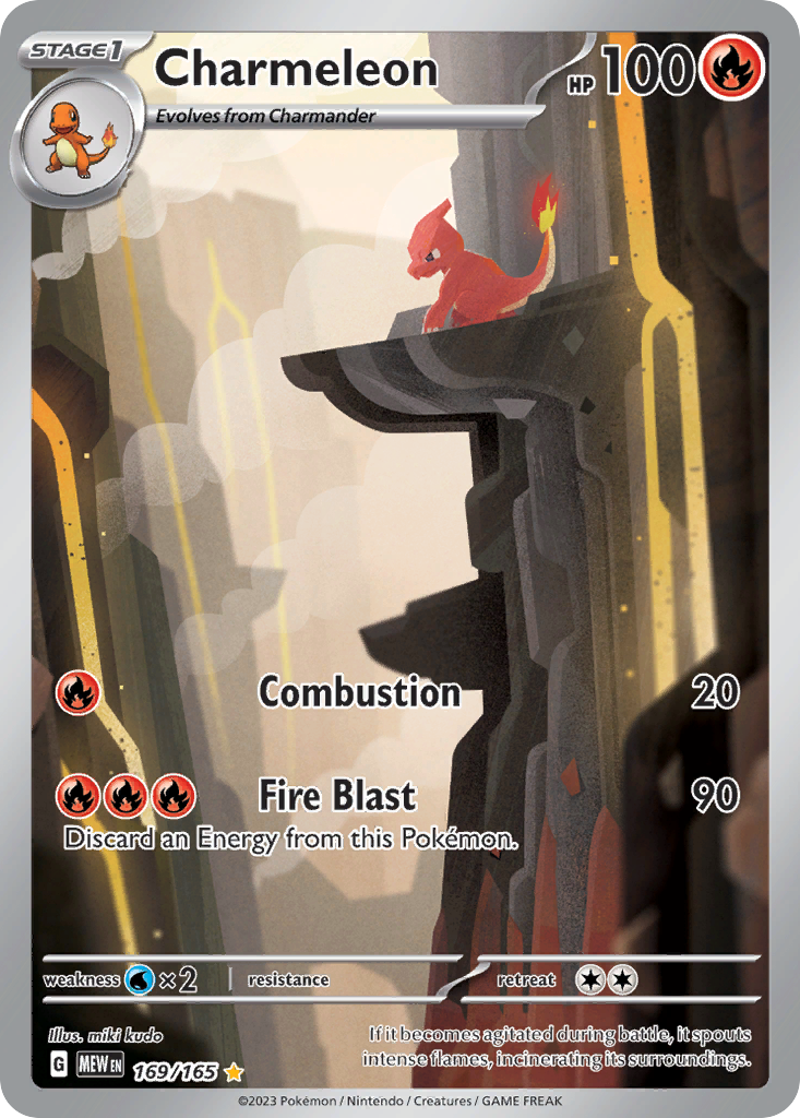 Charmeleon – 151 169/165 Pokémon card