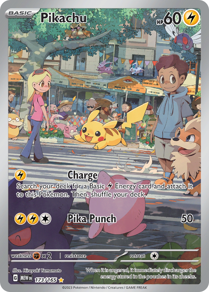 Pikachu – 151 173/165 Pokémon card