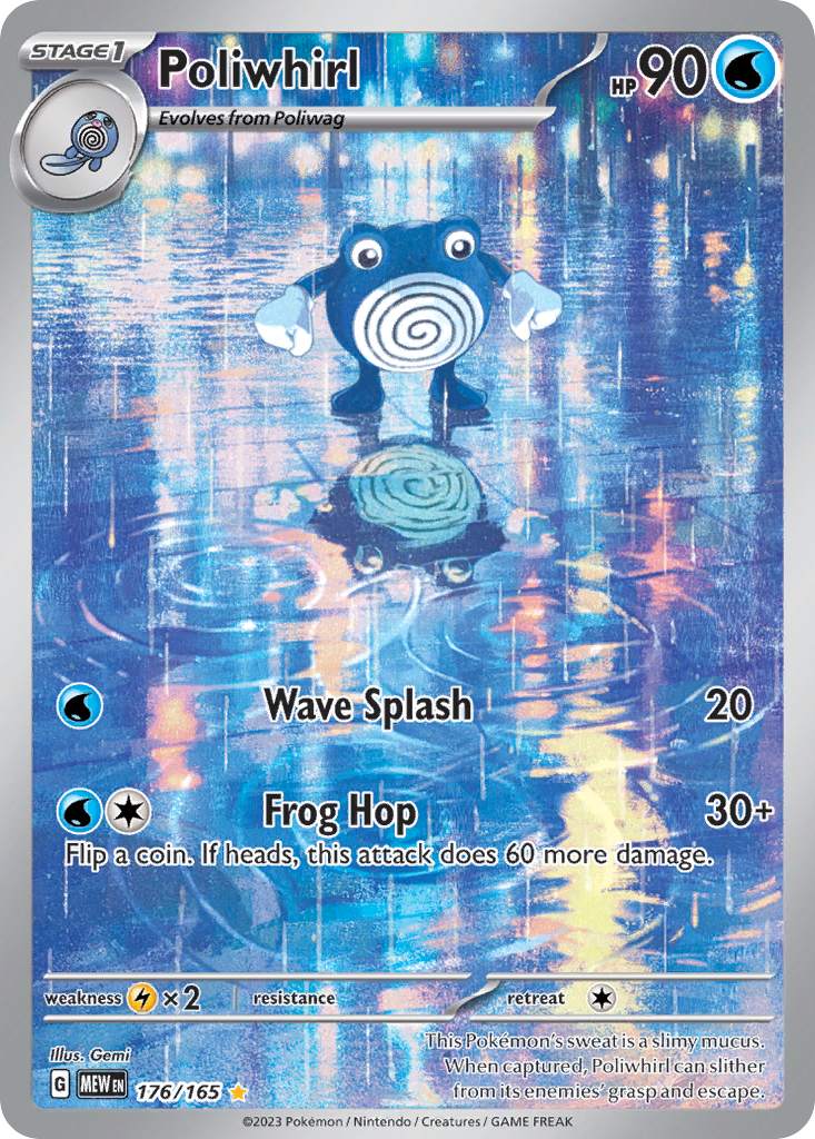 Poliwhirl – 151 176/165 Pokémon card