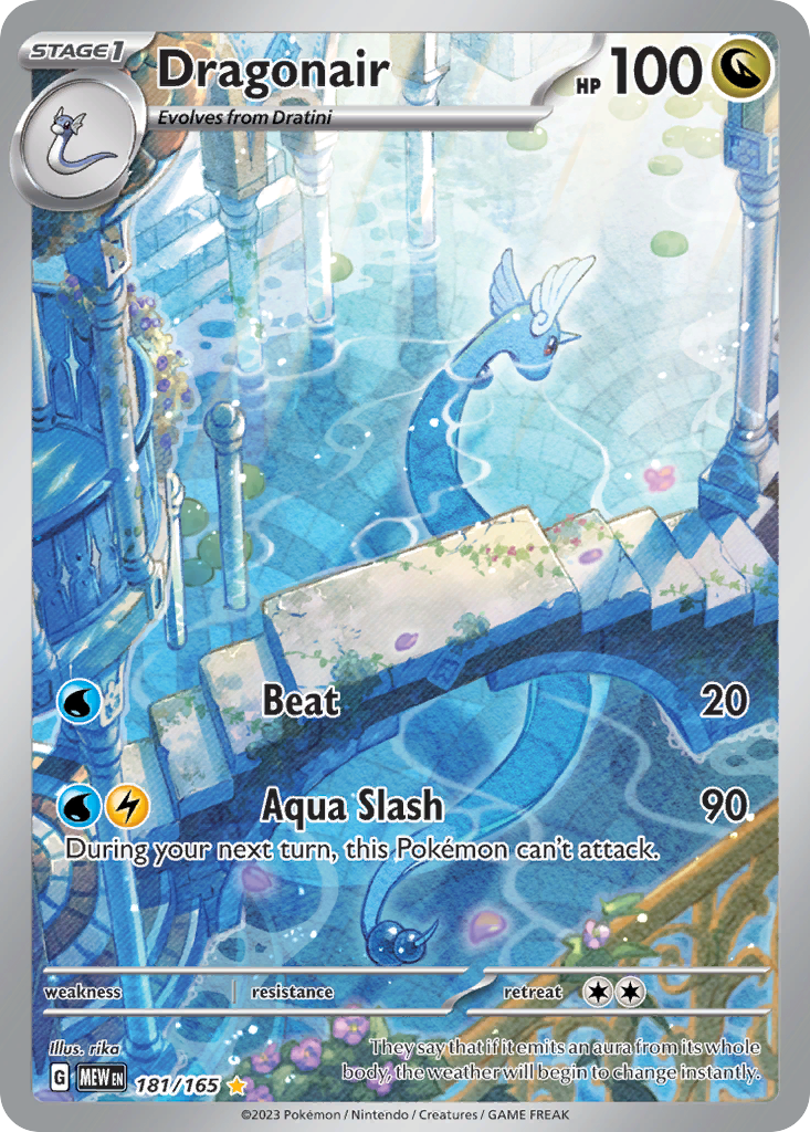 Dragonair – 151 181/165 Pokémon card