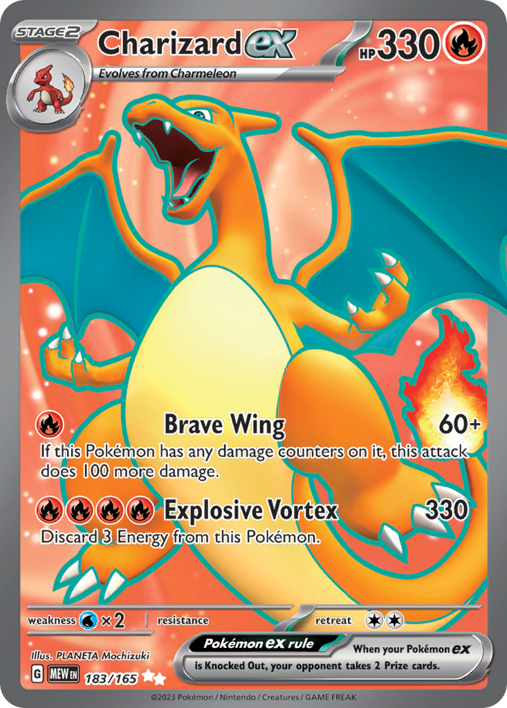 Charizard ex – 151 183/165 Pokémon card