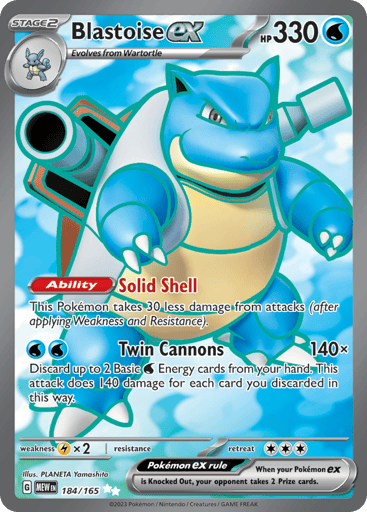 Blastoise ex - 151 184