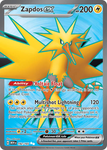 Zapdos ex - 151 192