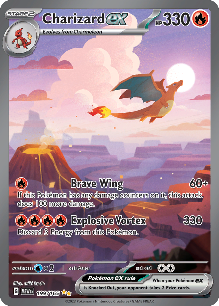 Charizard ex – 151 199/165 Pokémon card