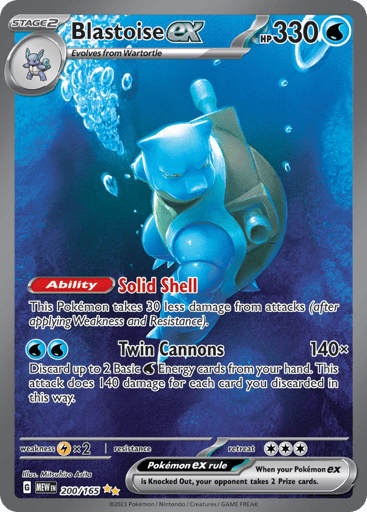 Blastoise ex - 151 200