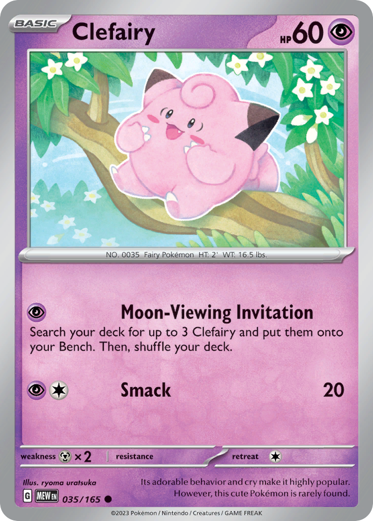 Clefairy – 151 035/165 Pokémon card