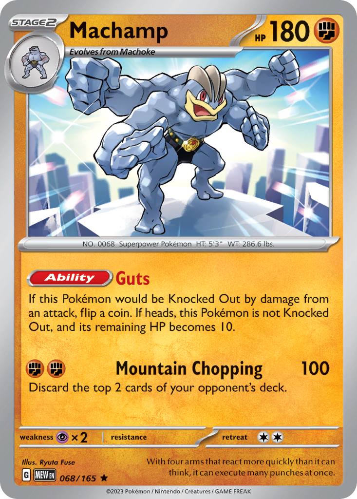 Machamp – 151 068/165 Pokémon card