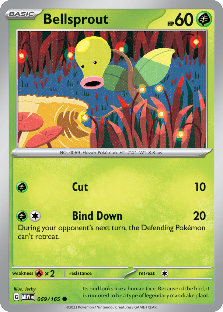 Bellsprout – 151 069/165 Pokémon card