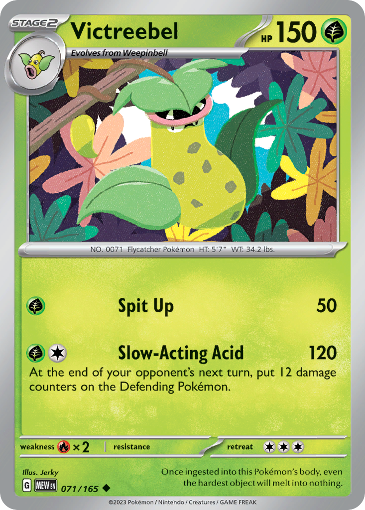 Victreebel – 151 071/165 Pokémon card