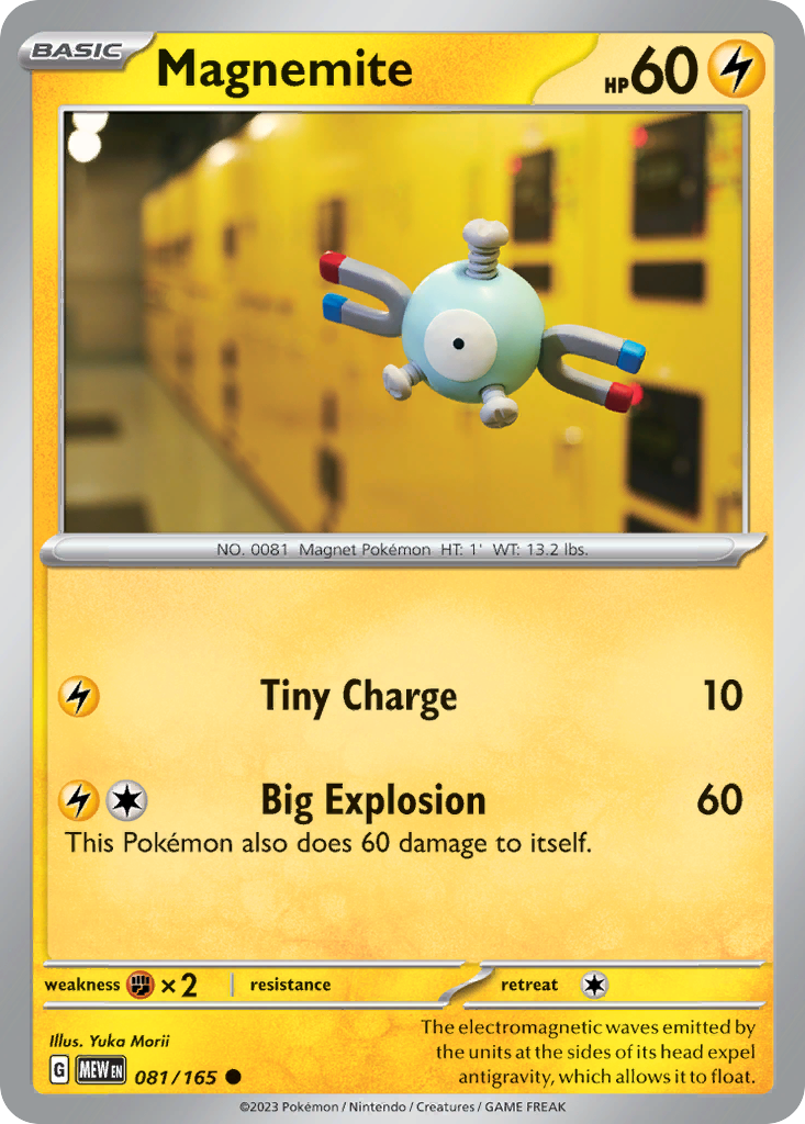 Magnemite – 151 081/165 Pokémon card