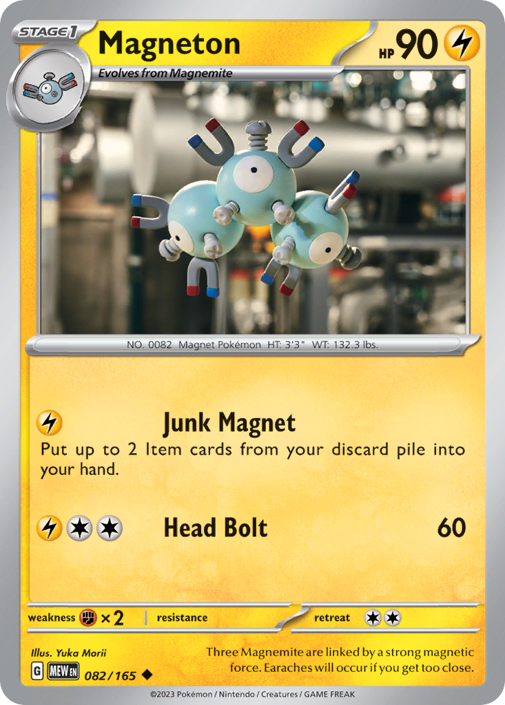 Magneton – 151 082/165 Pokémon card