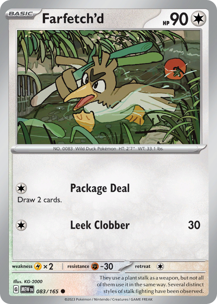 Farfetch'd – 151 083/165 Pokémon card