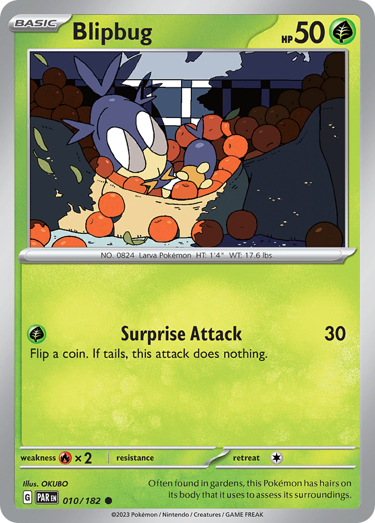 Blipbug – Paradox Rift 010/182 Pokémon card