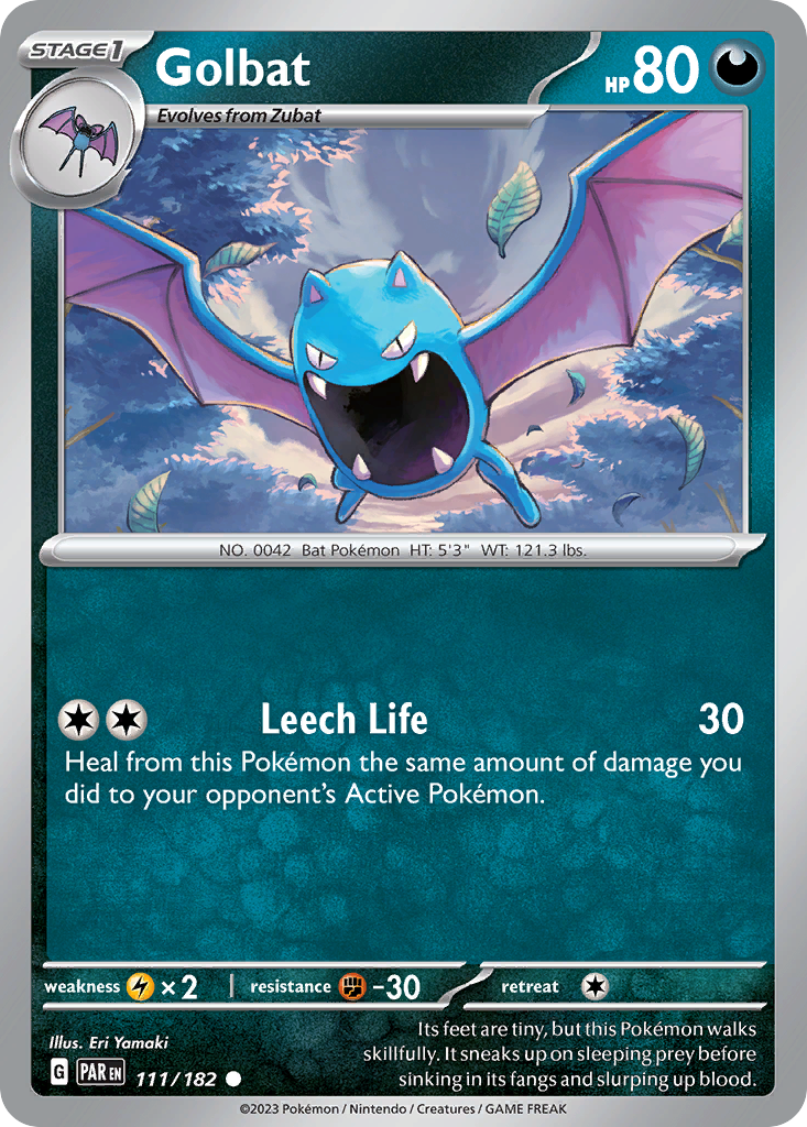 Golbat – Paradox Rift 111/182 Pokémon card