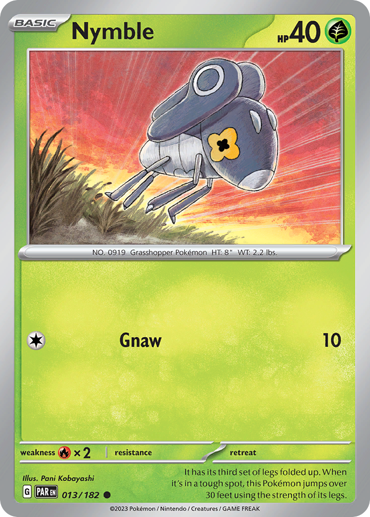 Nymble – Paradox Rift 013/182 Pokémon card