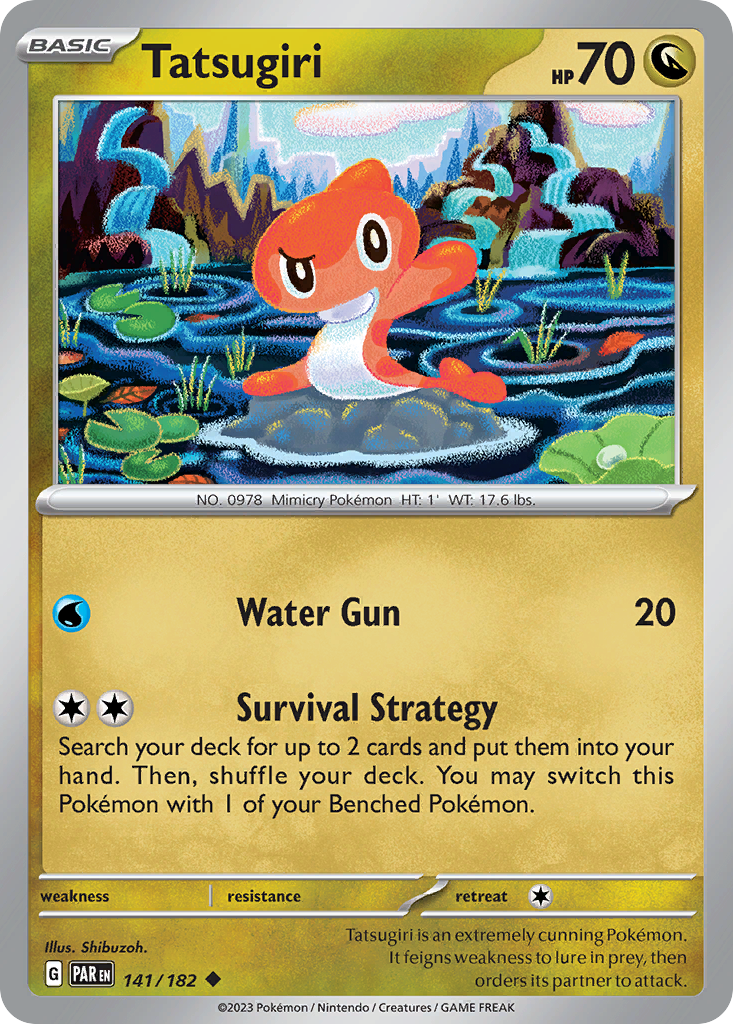 Tatsugiri – Paradox Rift 141/182 Pokémon card