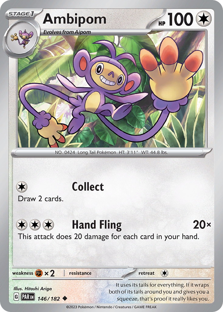 Ambipom – Paradox Rift 146/182 Pokémon card