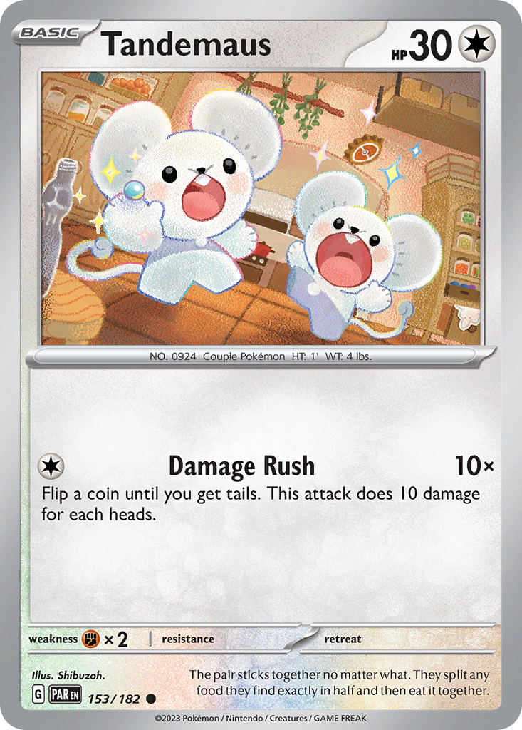 Tandemaus – Paradox Rift 153/182 Pokémon card
