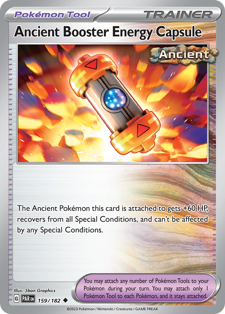 Ancient Booster Energy Capsule – Paradox Rift 159/182 Pokémon card