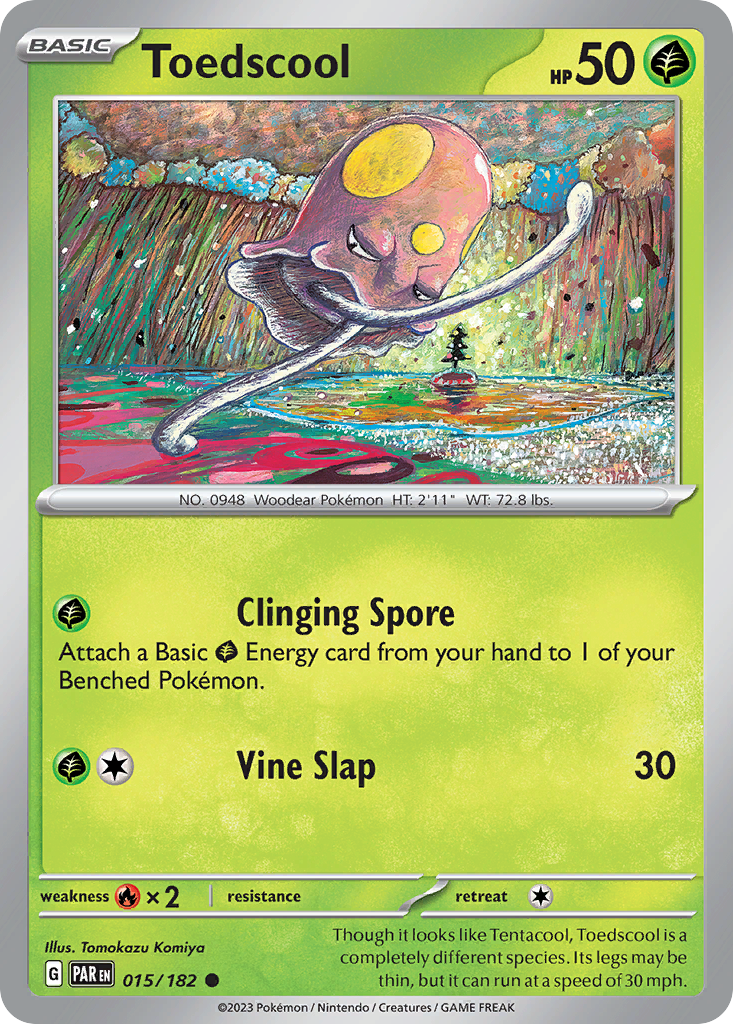 Toedscool – Paradox Rift 015/182 Pokémon card