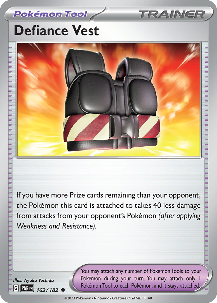 Defiance Vest – Paradox Rift 162/182 Pokémon card