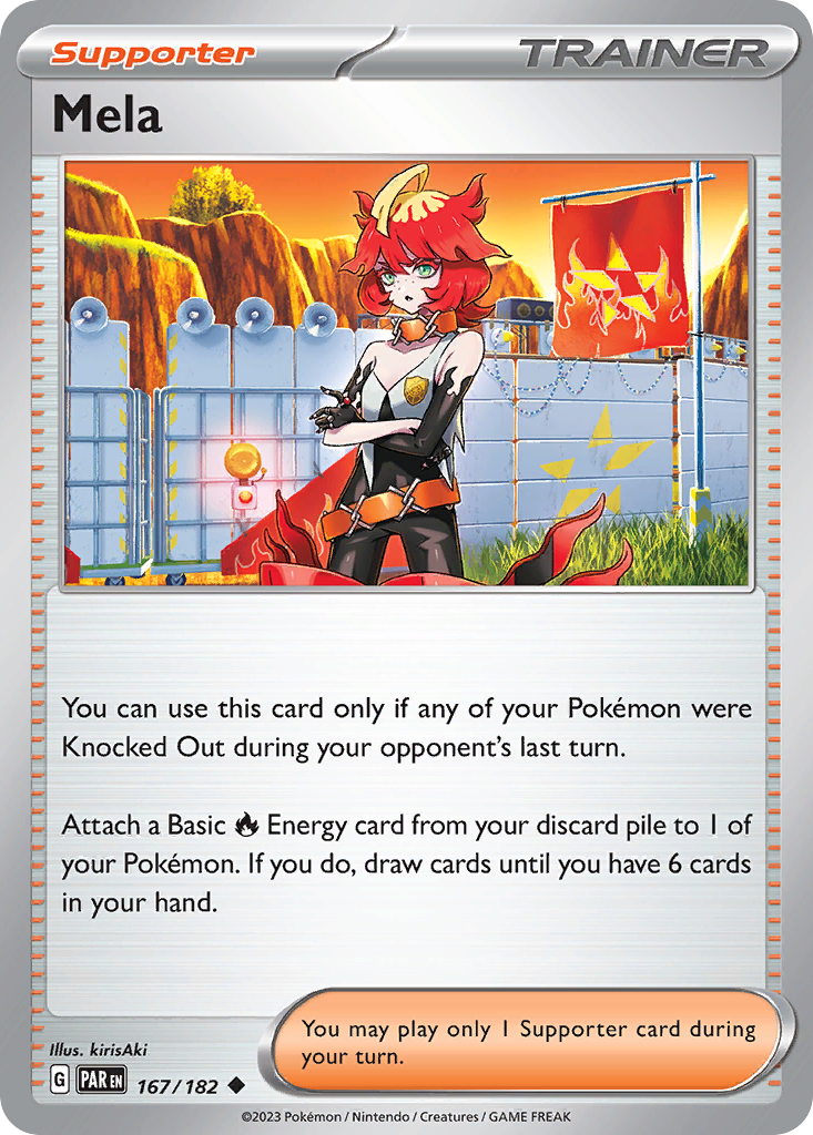 Mela – Paradox Rift 167/182 Pokémon card