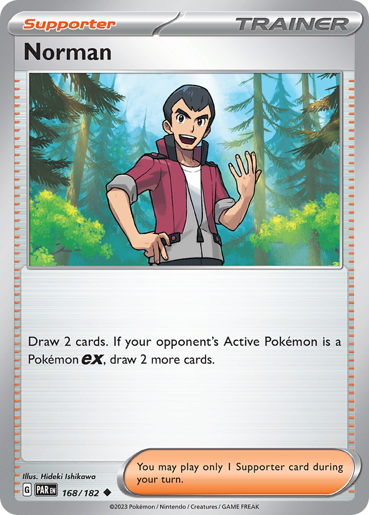 Norman – Paradox Rift 168/182 Pokémon card