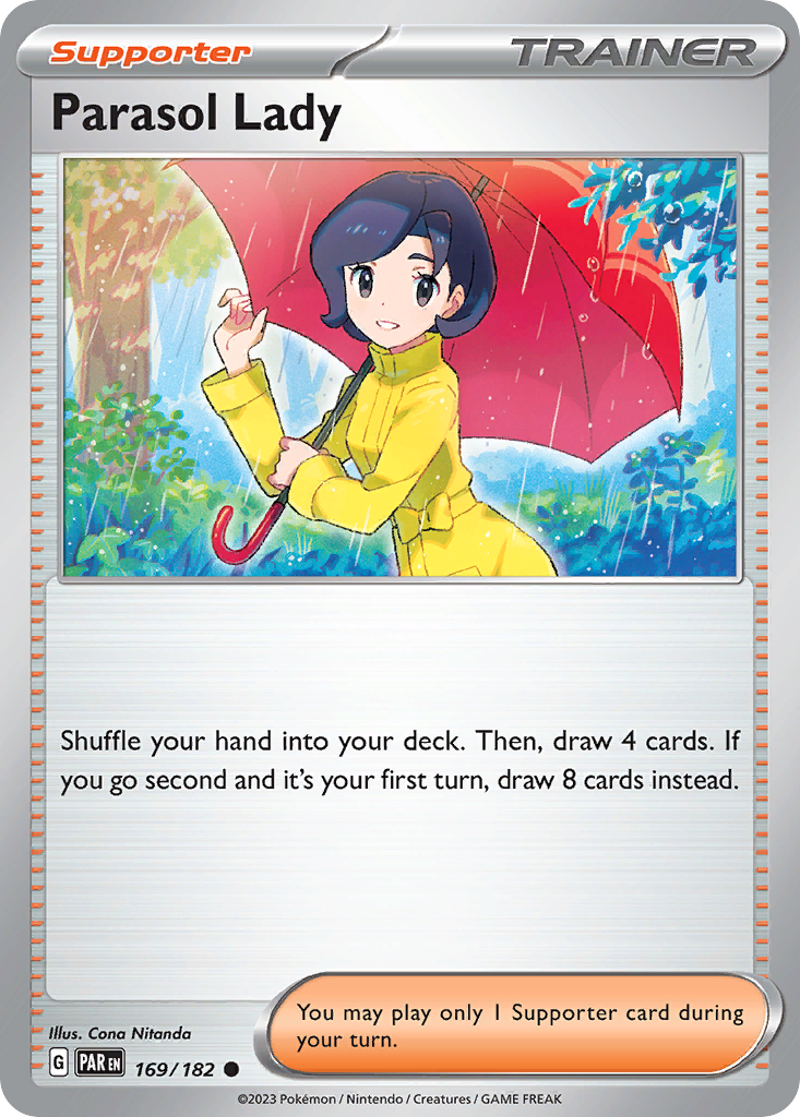 Parasol Lady – Paradox Rift 169/182 Pokémon card