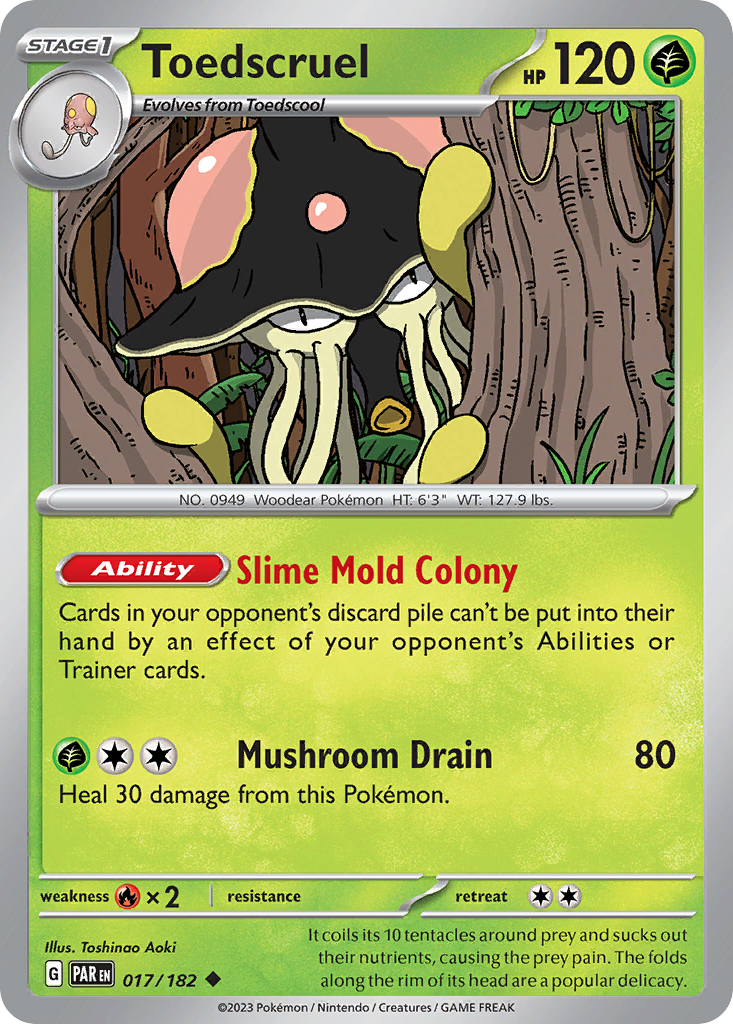 Toedscruel – Paradox Rift 017/182 Pokémon card