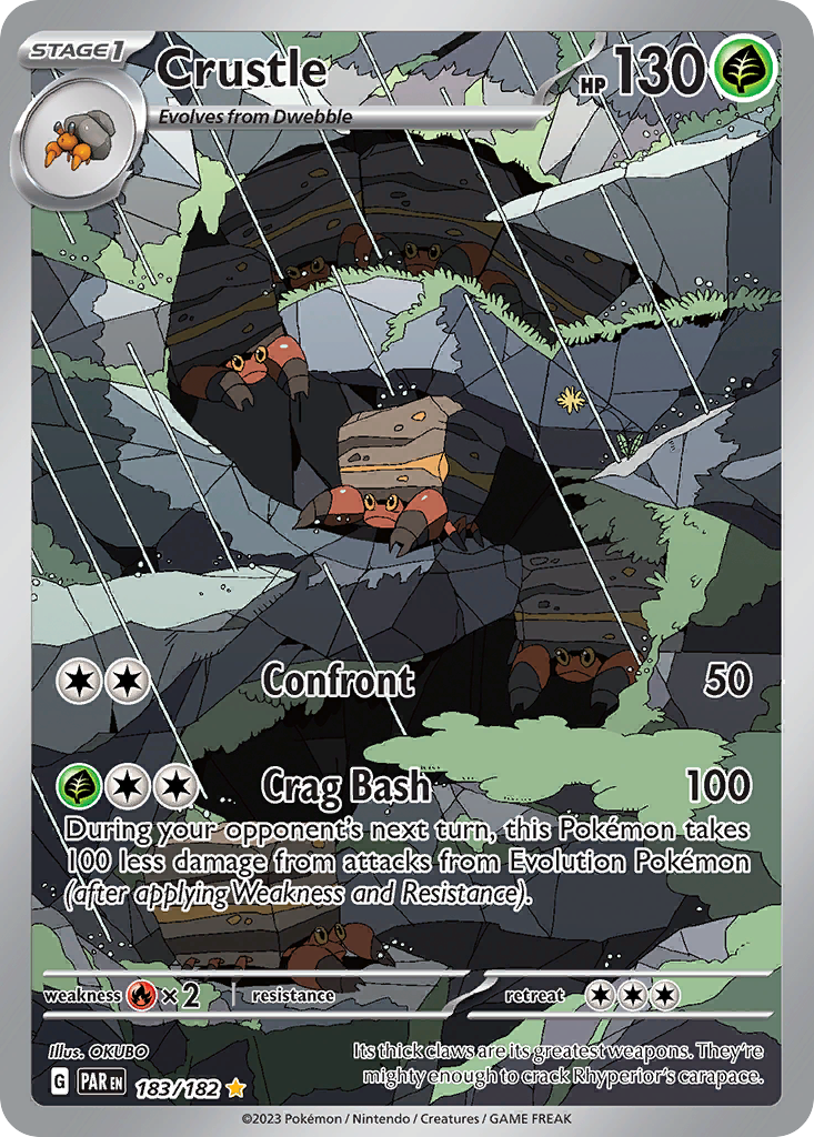 Crustle – Paradox Rift 183/182 Pokémon card