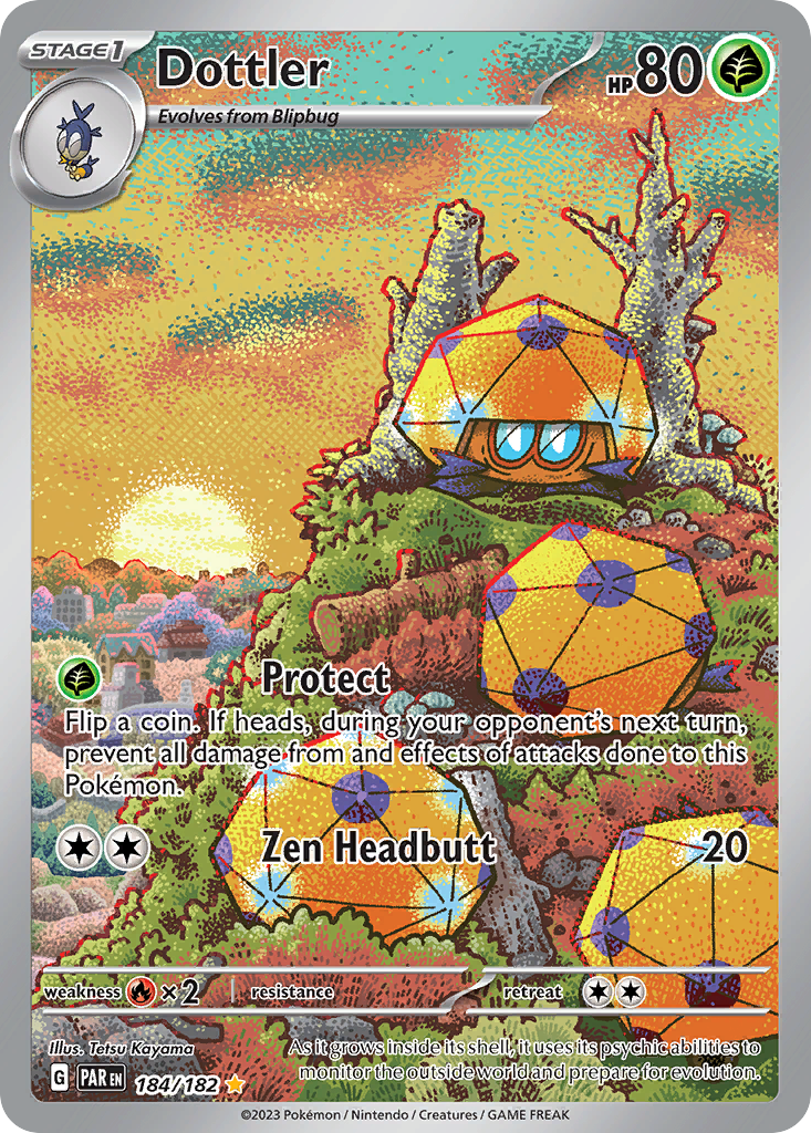 Dottler – Paradox Rift 184/182 Pokémon card