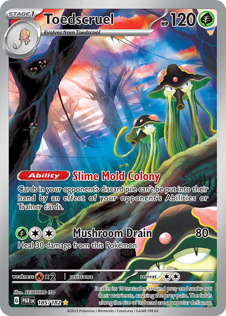Toedscruel – Paradox Rift 185/182 Pokémon card
