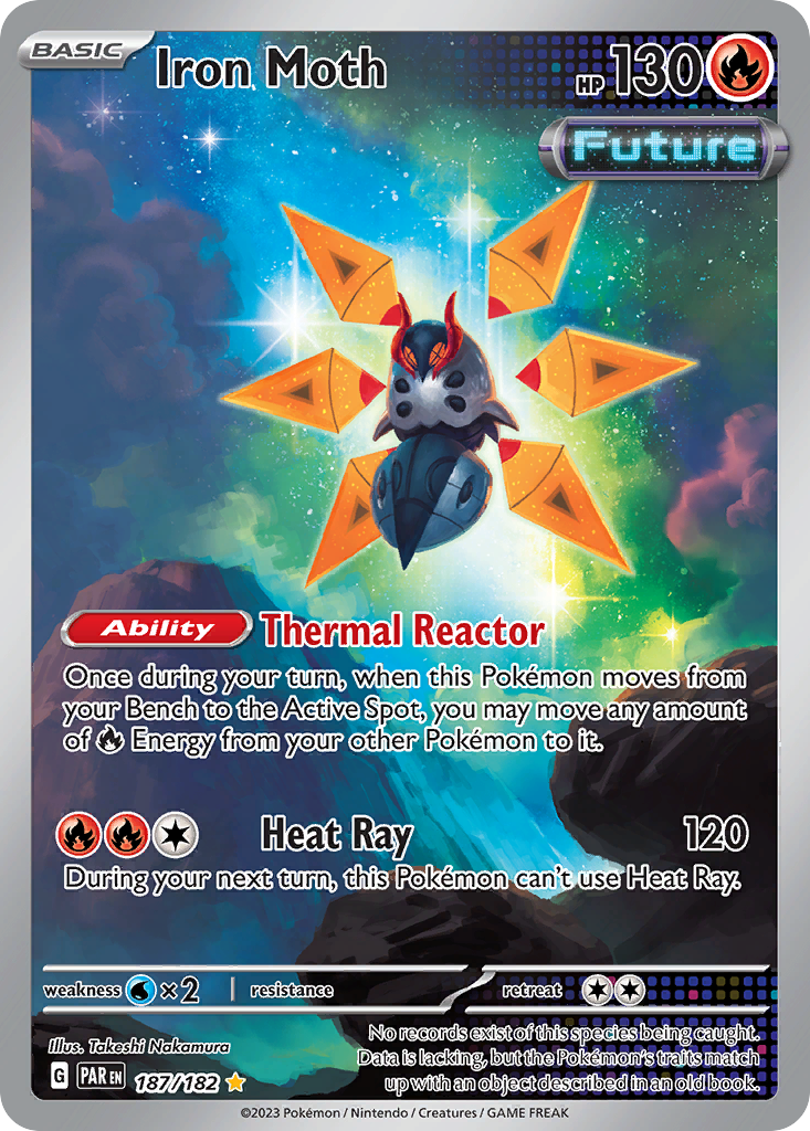 Iron Moth – Paradox Rift 187/182 Pokémon card
