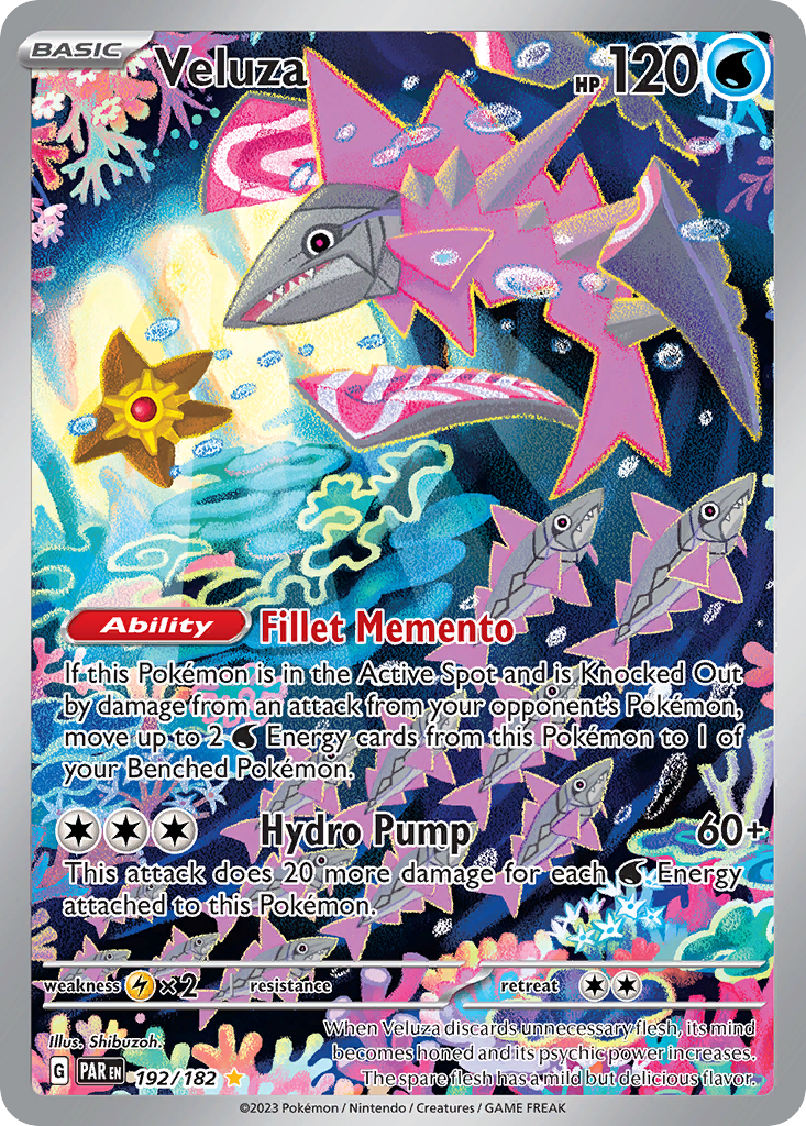 Veluza – Paradox Rift 192/182 Pokémon card