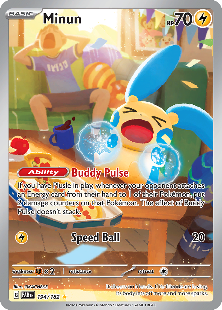 Minun – Paradox Rift 194/182 Pokémon card