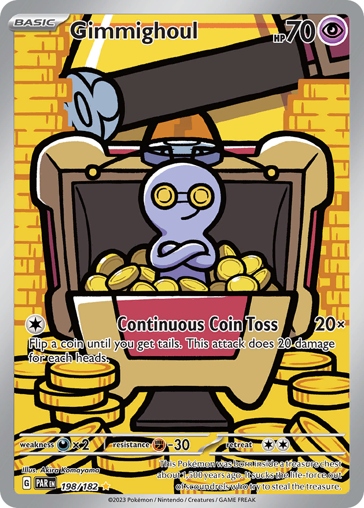 Gimmighoul – Paradox Rift 198/182 Pokémon card
