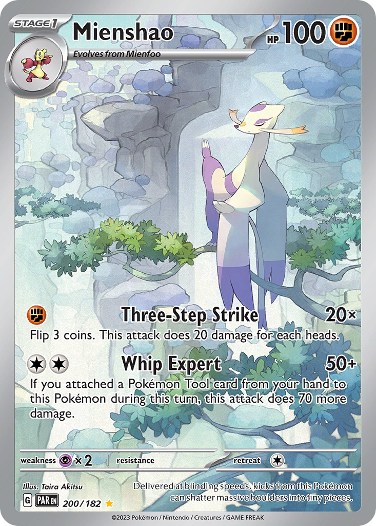 Mienshao – Paradox Rift 200/182 Pokémon card