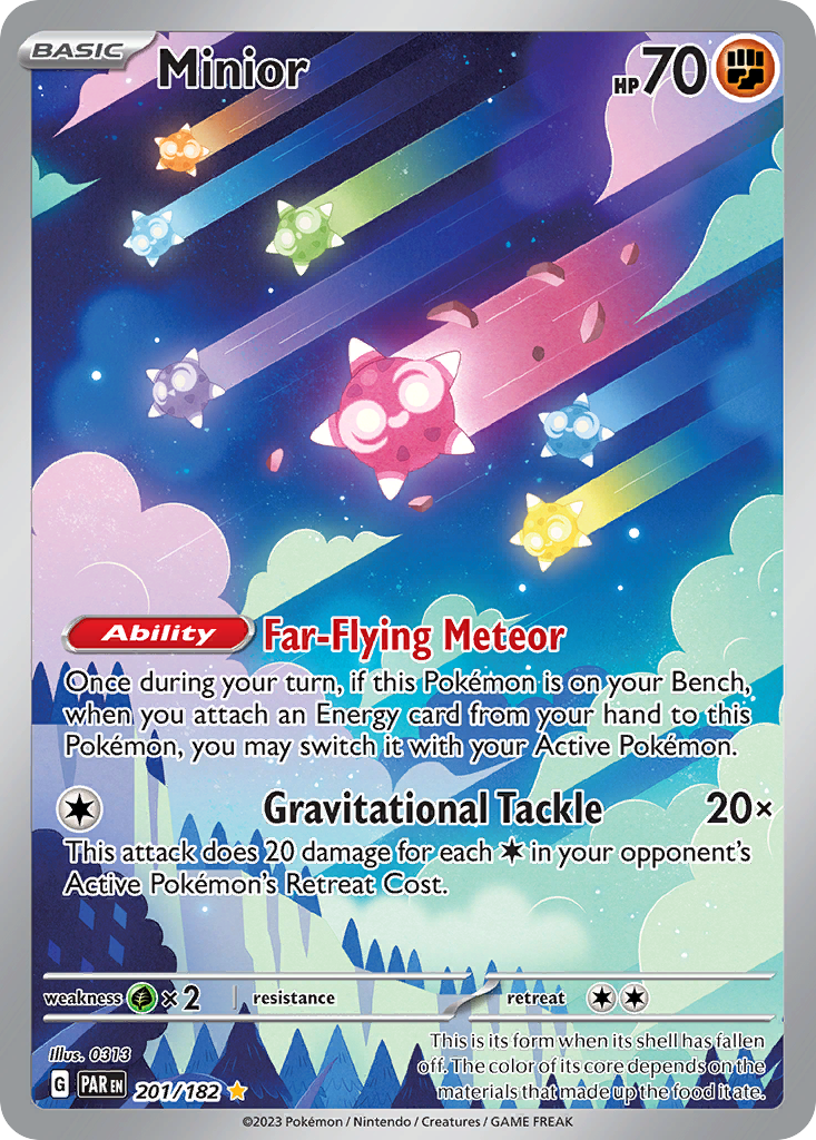 Minior – Paradox Rift 201/182 Pokémon card