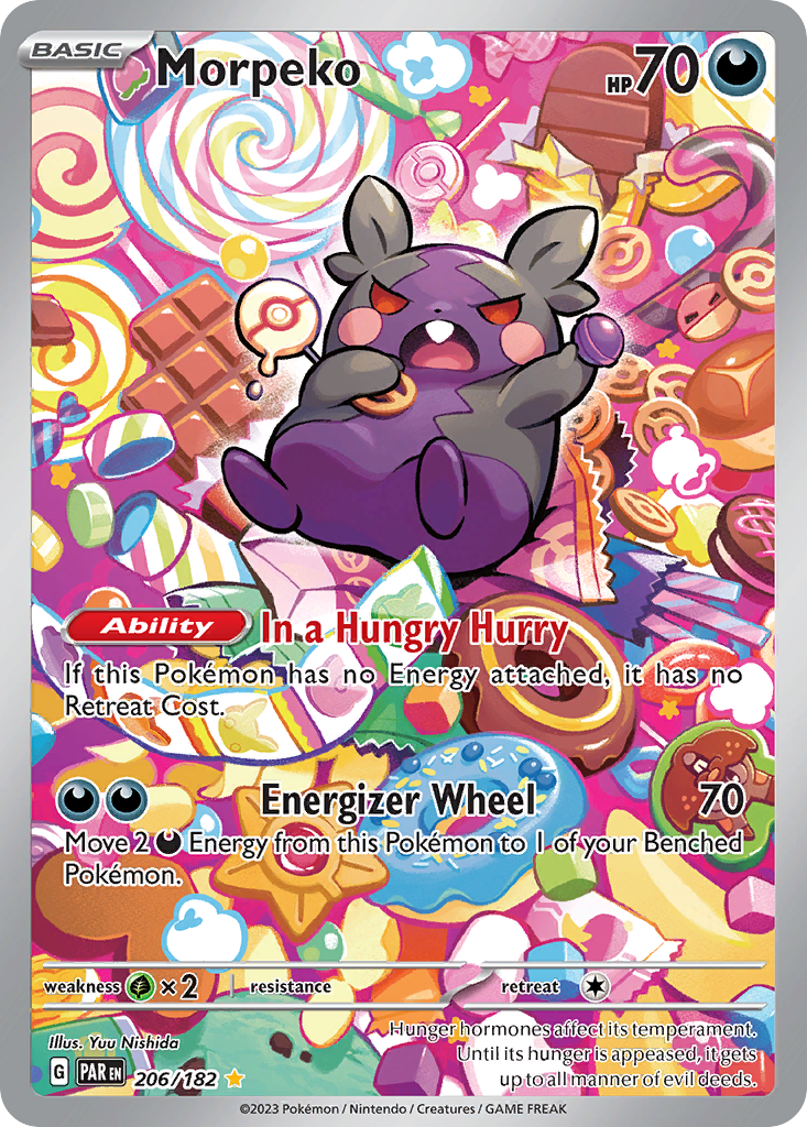 Morpeko – Paradox Rift 206/182 Pokémon card