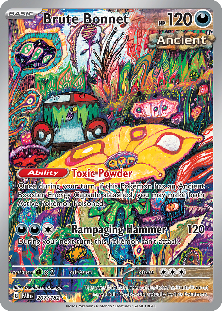 Brute Bonnet – Paradox Rift 207/182 Pokémon card