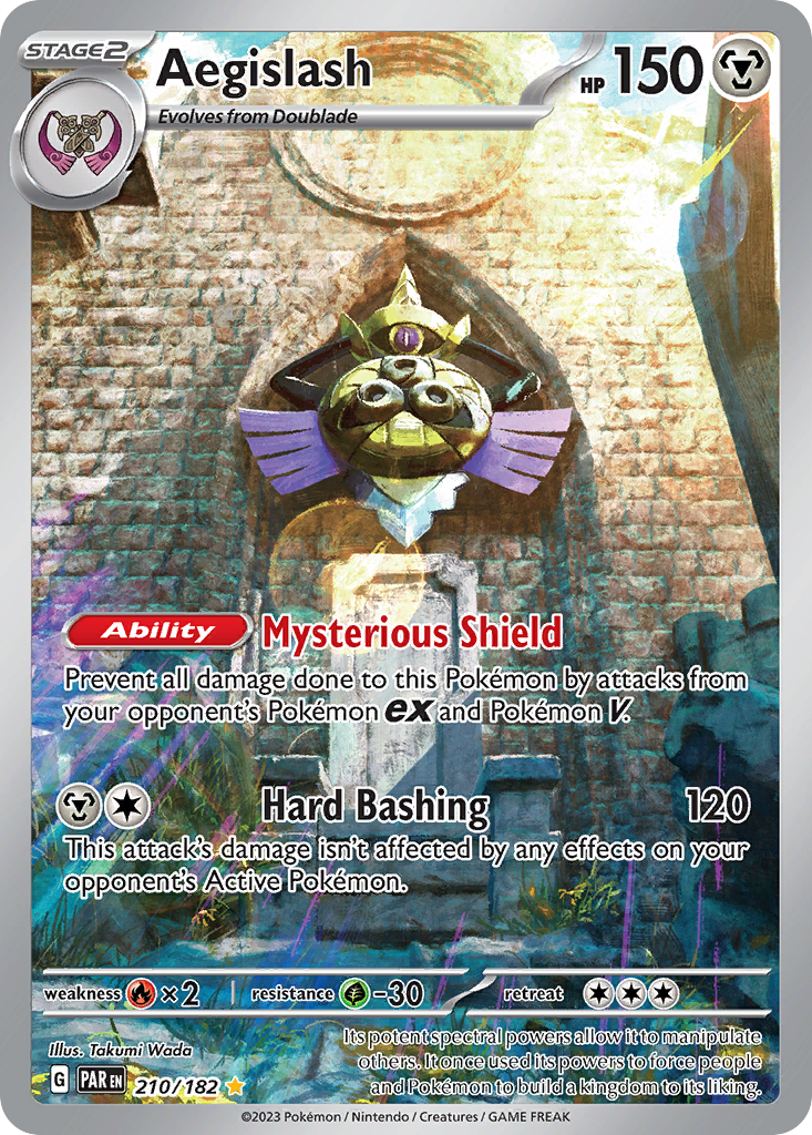 Aegislash – Paradox Rift 210/182 Pokémon card