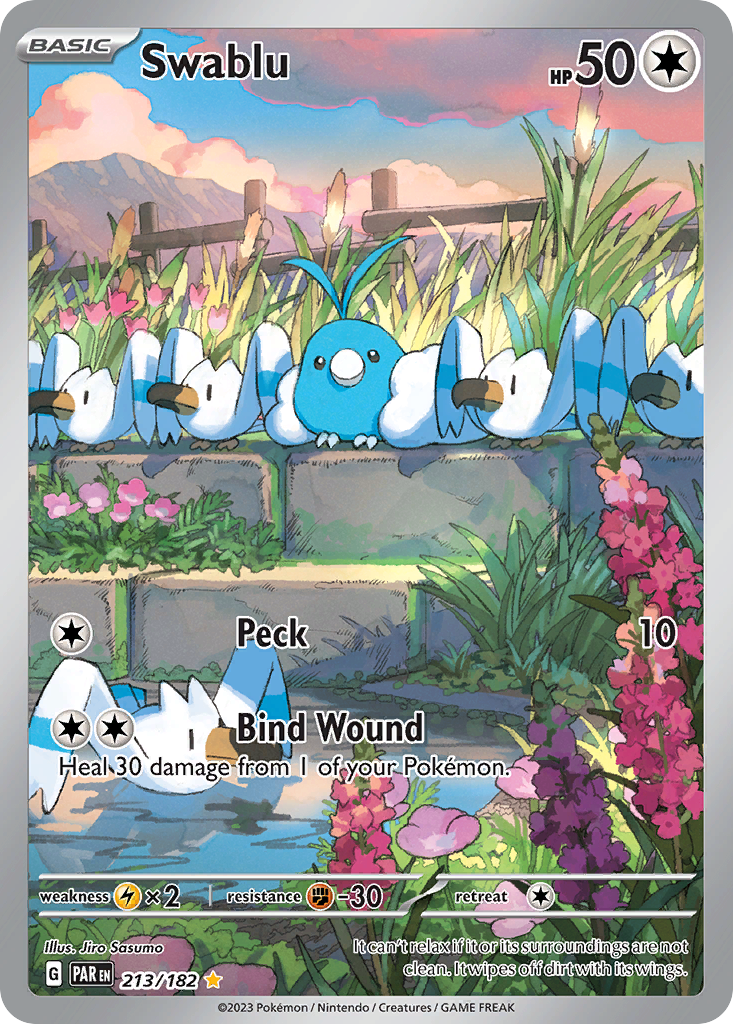 Swablu – Paradox Rift 213/182 Pokémon card