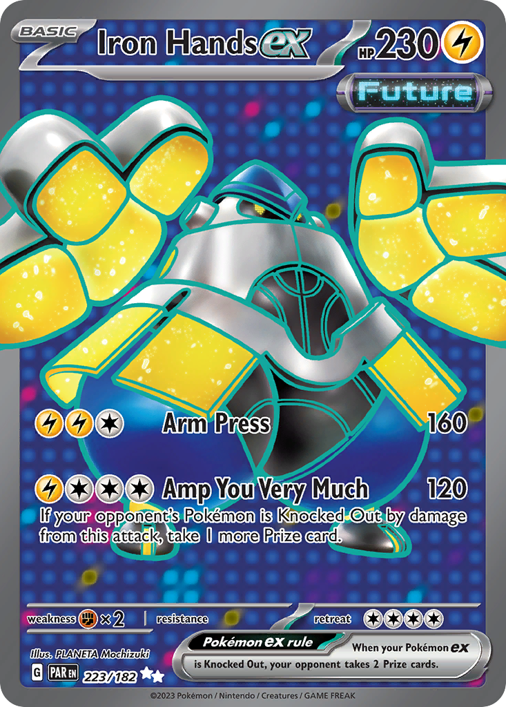 Iron Hands ex – Paradox Rift 223/182 Pokémon card
