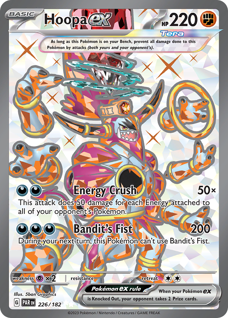 Hoopa ex – Paradox Rift 226/182 Pokémon card